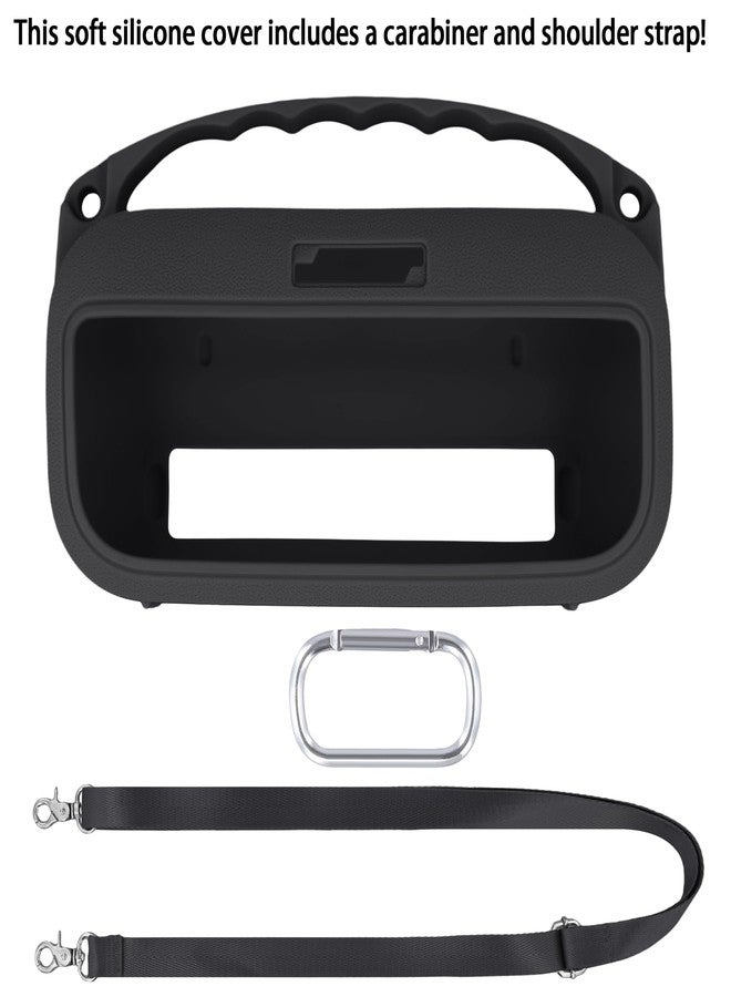 co2CREA Silicone Carrying Case for Bose SoundLink Flex (2nd Gen) Speaker, Portable Ultralight Silicone Protective Case with Carabiner and Shoulder Strap (Speaker Not Included) - Image 2