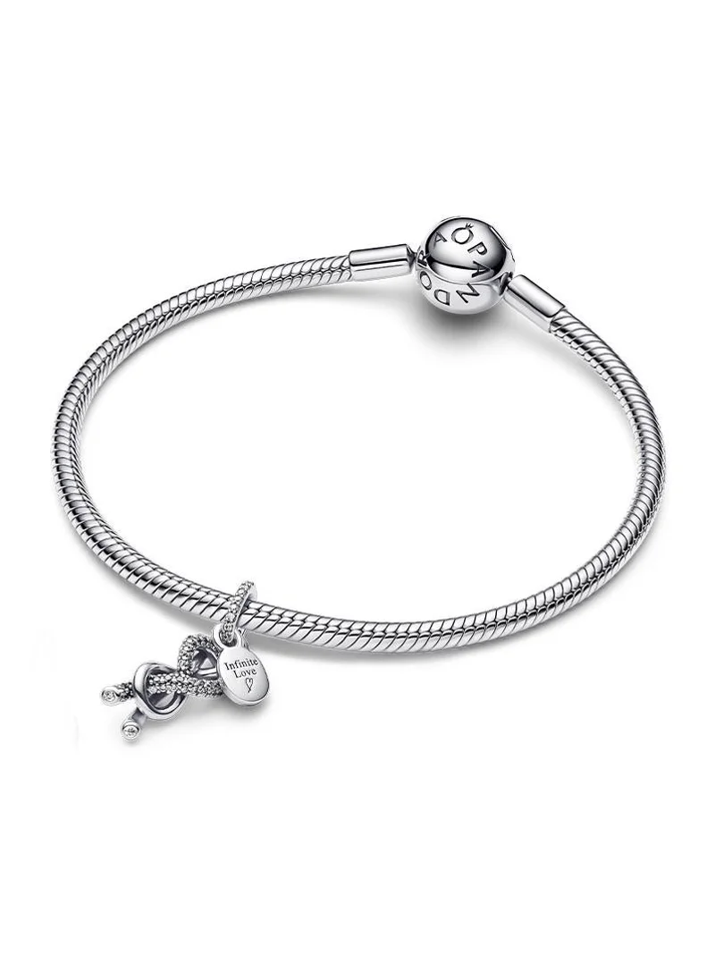 باندورا Pavé Infinity Knot Dangle Charm