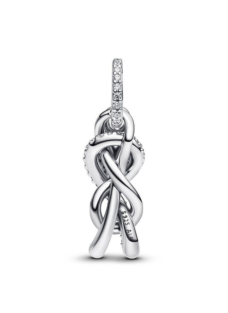 PANDORA Pavé Infinity Knot Dangle Charm  - Image 3