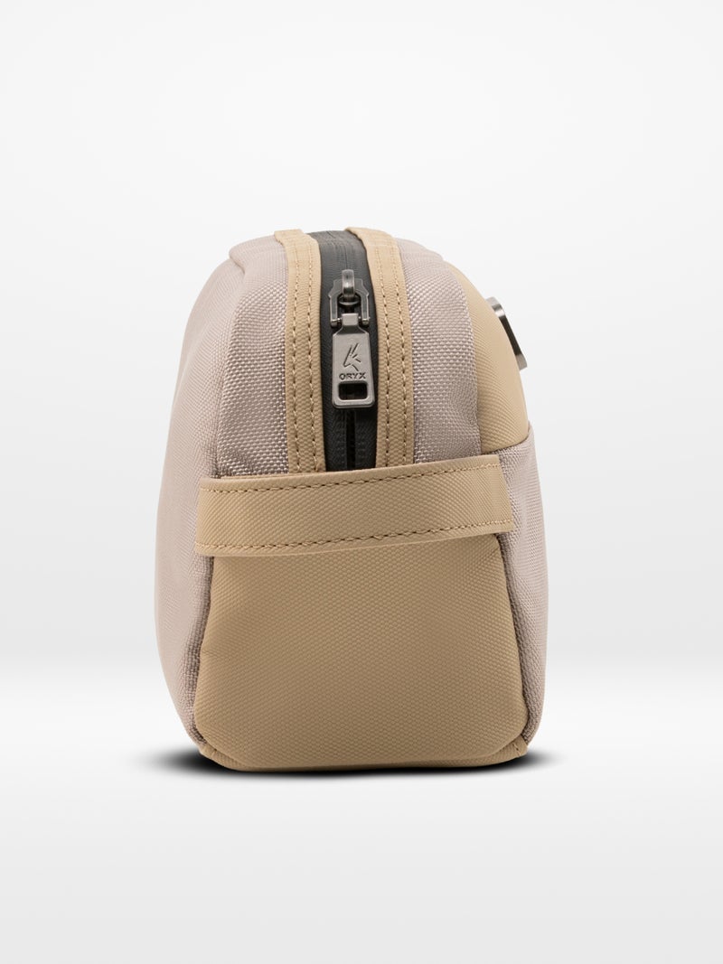 ORYX O-Pouch Stylish Modern Essentials Organizer Pouch Spacious & Textured Khaki - Image 2