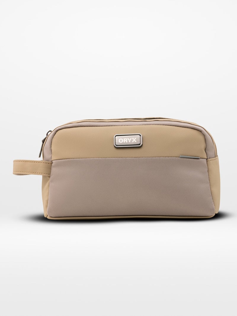 ORYX O-Pouch Stylish Modern Essentials Organizer Pouch Spacious & Textured Khaki - Image 1