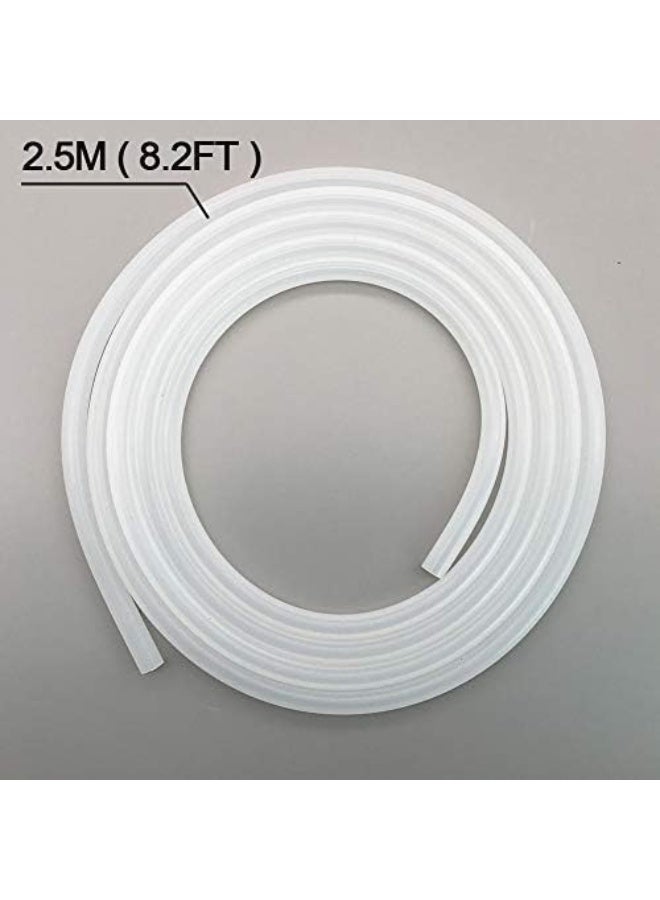 Water hose, 6mm x 9mm silicone tube, food-grade and high-temperature resistant, flexible hose, 2.5 meter length (silicone) - Image 4