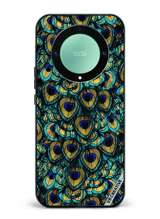 VR CREATIVE غطاء حماية لهاتف Honor X9b بتصميم مور بانخ متعدد الألوان - Image 1