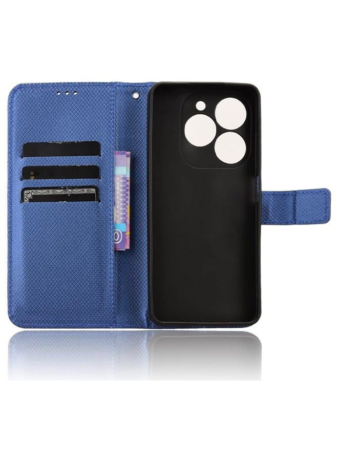 TEAM LUXURY Case Cover for Tecno Spark 20 4g With Full Body Camera Lens Protector PU Leather Flip Folio Wallet Card Holder Shockproof Protective Back Cover With Release Hand Phone Daily Video Kickstand  - Image 5
