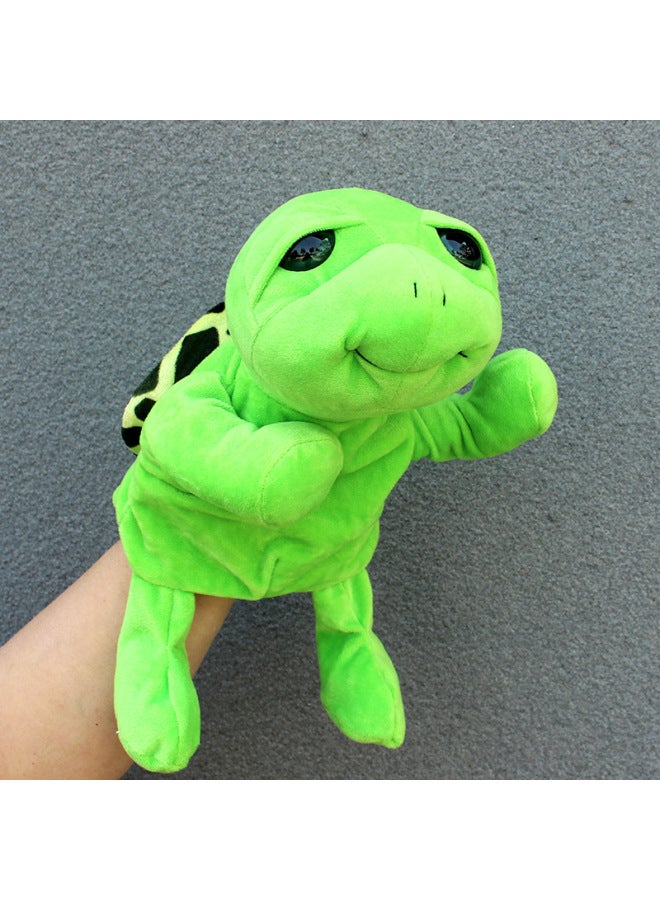 Full-body Hand Doll Toy Animal Gloves Doll Open Mouth Ventroll Doll Parent-child Interactive Performance Early Childhood Education-Color:White Tiger (open Mouth Composite Fabric)-Height:30cm Large Hand Puppet  - Image 4