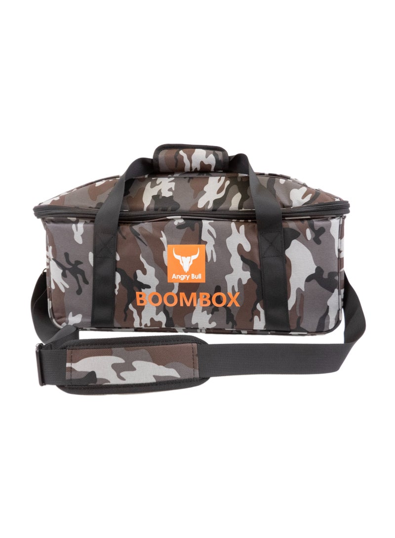 Angry Bull Speaker Bag Safety Carrying Case with Shoulder and Handy Strap Travel Bag for JBL Boombox 3 Portable Bluetooth Speaker Army - G  - Image 2