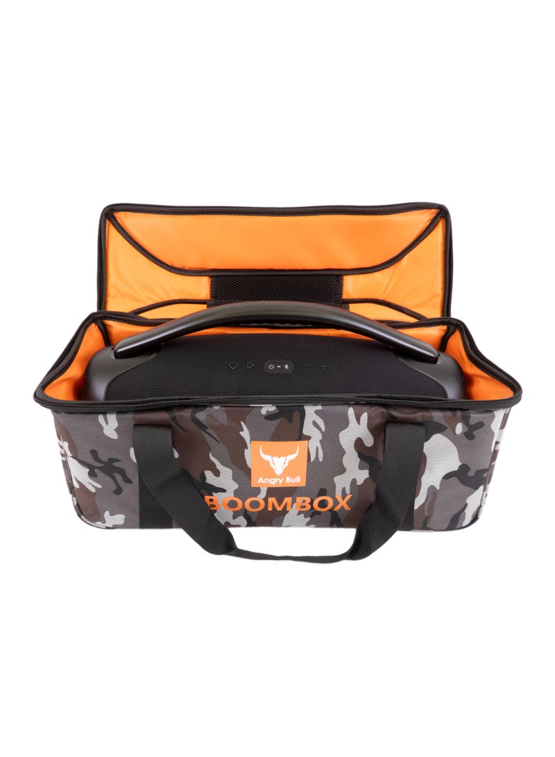 Angry Bull Speaker Bag Safety Carrying Case with Shoulder and Handy Strap Travel Bag for JBL Boombox 3 Portable Bluetooth Speaker Army - G  - Image 3