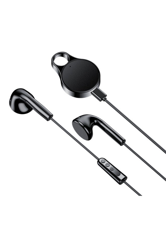 Mini Keychain Portable Tape Recorder, 32GB With Metal Shell, One-Click Recording Noise Reduction, Mp3 Playback Online Recorder, For Presentations/Interviews/Meetings (Black) - Image 1