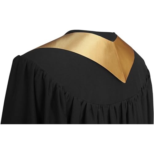 Endea Graduation Endea Antique Gold Graduation Stole - Plain Color, Unisex, 62" Graduation Sash (Antique Gold) - Image 4