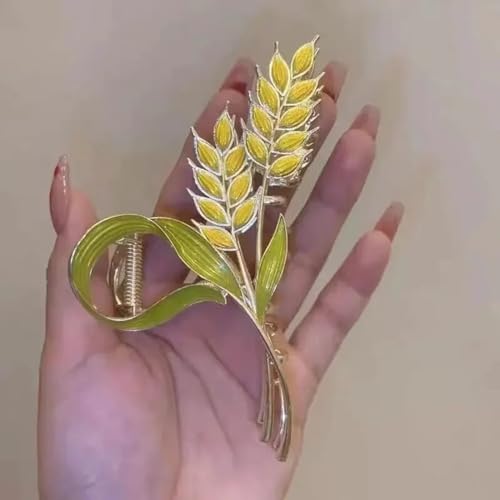 Dartler Green Maize Hair Clutcher For Women | Stylish Hair Claw For Girls | Trendy Alloy Metal Clip | Premium & Fashionable Girls Hair Accessories | Suitable In Various Occasions | Pack Of 1 - Image 5