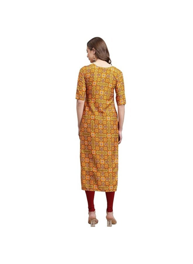 Pinkmint store Women's Crepe Regular Fashion Kurta (pack of 6) 2XL - Image 4