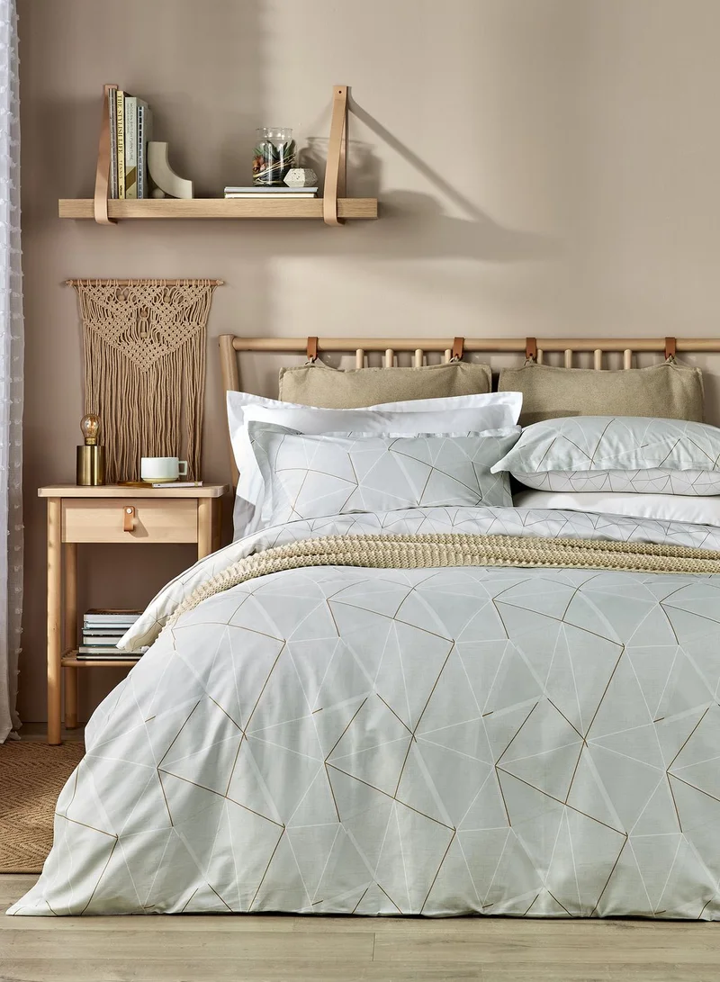 Christy Triangle Superking Duvet Cover Set Duck Egg