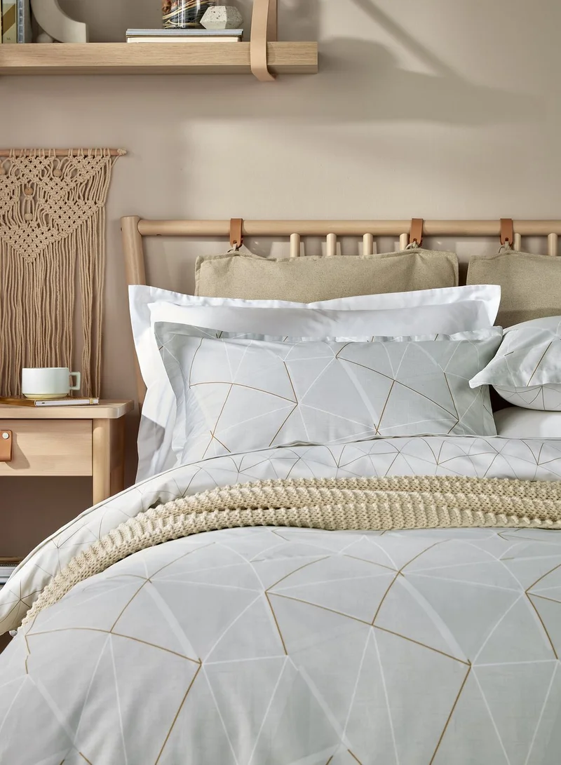 Christy Triangle Superking Duvet Cover Set Duck Egg