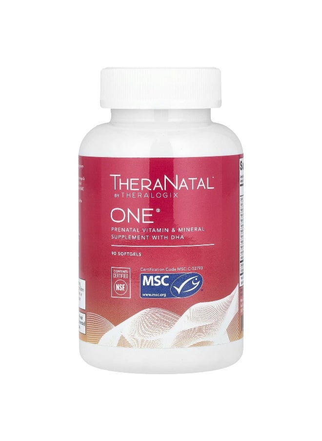 Theralogix Theralogix, TheraNatal, One, 90 Softgels  - Image 1
