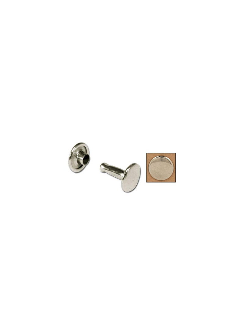 Tandy Leather Tandy Leather Double Cap Rivets Small Nickel Plate 100pk 137112 