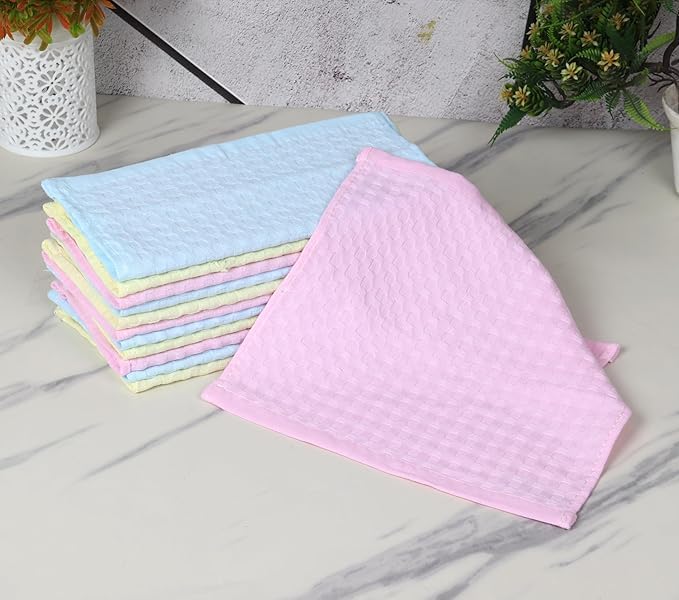 Fashiol Women's Good Look Very Soft and Thick Cotton Face Towels (Multicolour, 10.5 x 10.5 Inch) (Assorted Colour, Size 10.5 x 10.5 inch) - Image 4