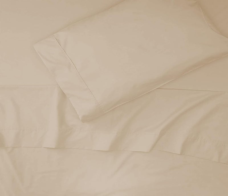 Filbert Queen Size Hotel Quality Microfiber 20 x 30 Inches51cm x 76cm Pillow Covers Set of 2Beige - Image 2