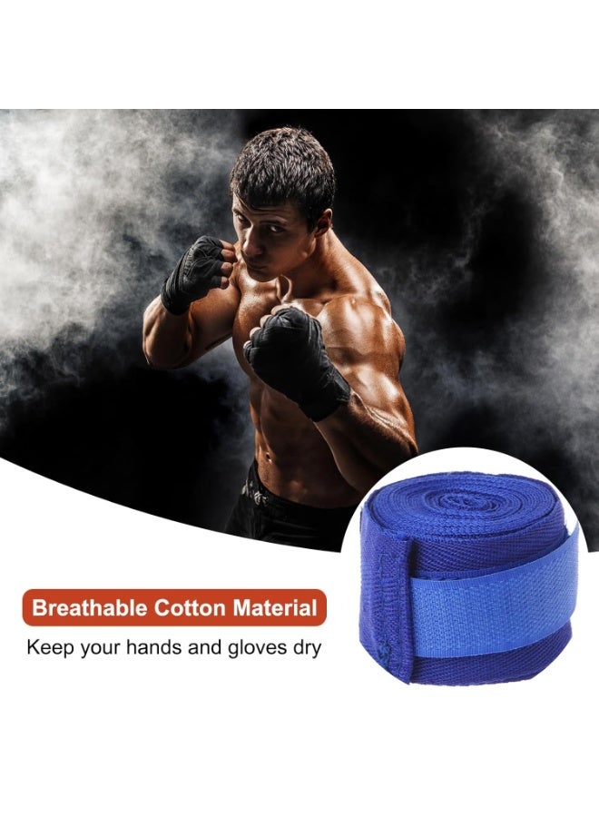 KCDMBUE 2 PCS (3M Each) Elastic Cotton Boxing Hand Wraps for Men & Women, Wrist & Fist Protection Bandages for Muay Thai, Kickboxing,Training (Style 2) - Image 4