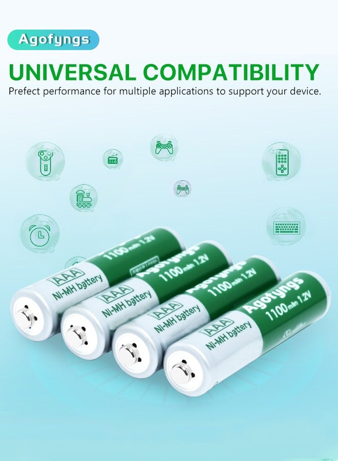 Agofyngs Charger For AA & AAA Batteries With 4 AAA Batteries  (1100 mAh)  - Image 4