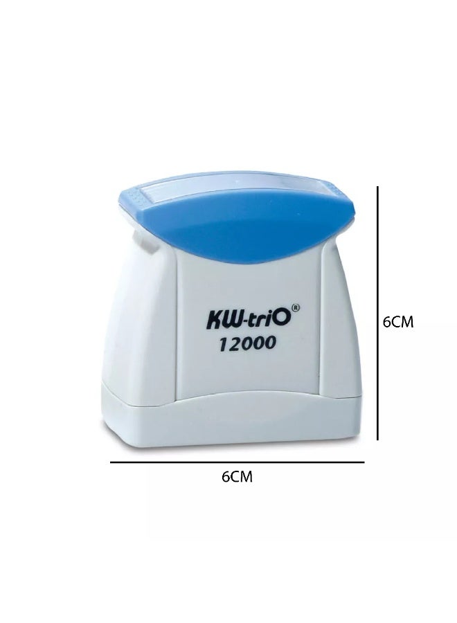 Kw-trio Pre Inked Stamp "CONFIDENTIAL" Stamp 12000-Blue - Image 3