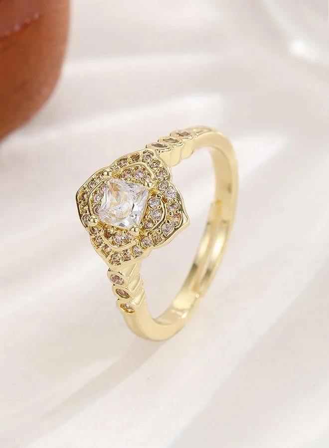 Gold Tone Embellished Ring