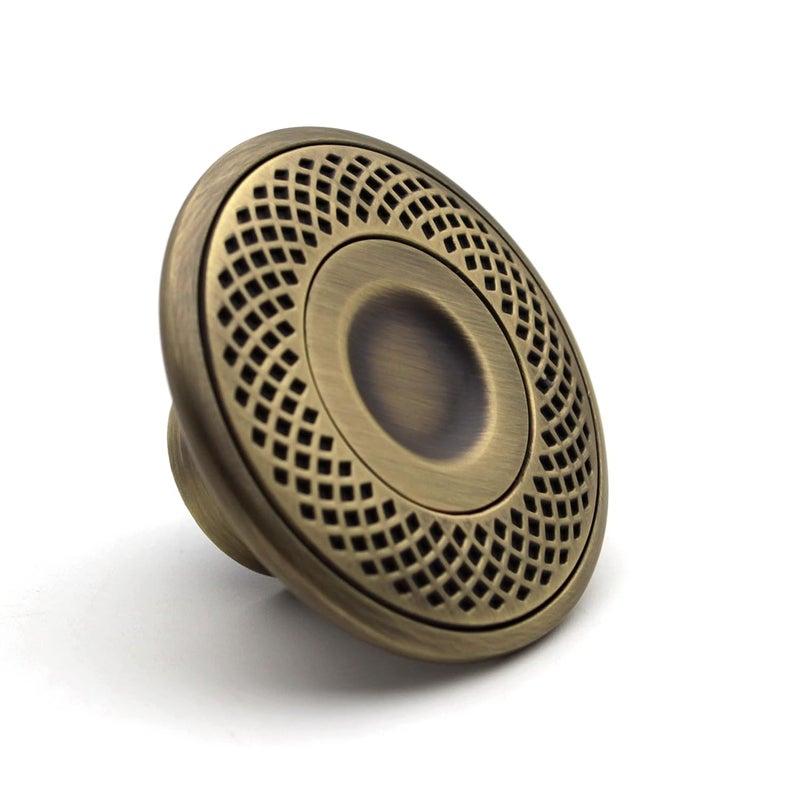 ABVIN Premium Carving Round Knobs Unique Cabinet Pulls Beautiful Drawer Knobs Decorative Knobs Dresser Knobs Drawer Pulls Knobs and Pulls 1 pcs