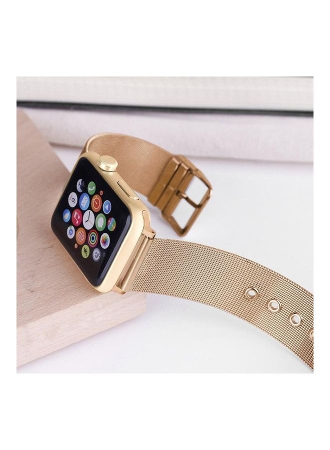 NIBEMINENT Ethnic Replacement Watchband For Apple Watch Series 1/2/3/4/5/6/7/SE 38/40/41mm Rose Pink - Image 4