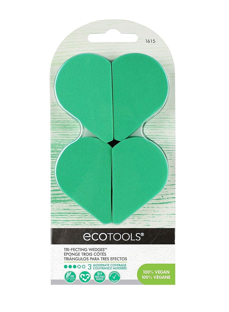 Ecotools sponge for distributing makeup and arranging it on the skin