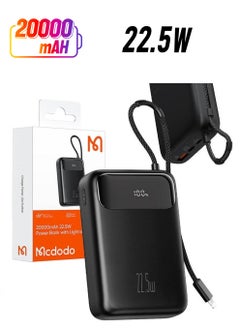 مكدودو باور بانك مع كابل إضاءة ماكدودو MC-3710 ديجيتال 20000 مللي أمبير 22.5 وات  - Image 1