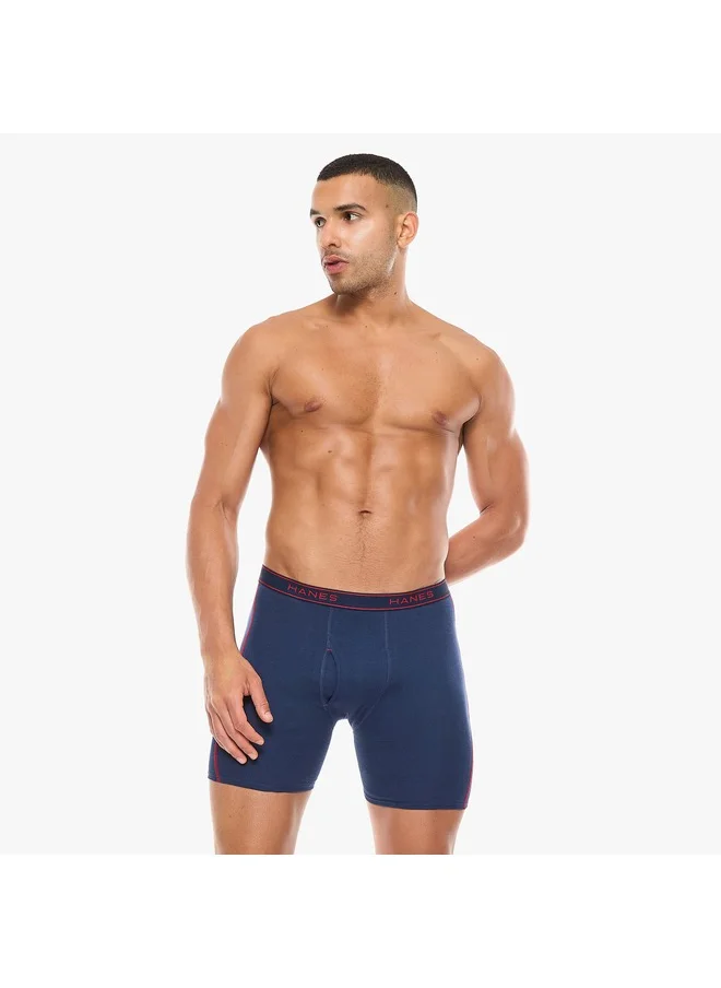 Hanes HANES Boxer Brief Mens Hanes 2396P2-2Pcs Multicolor