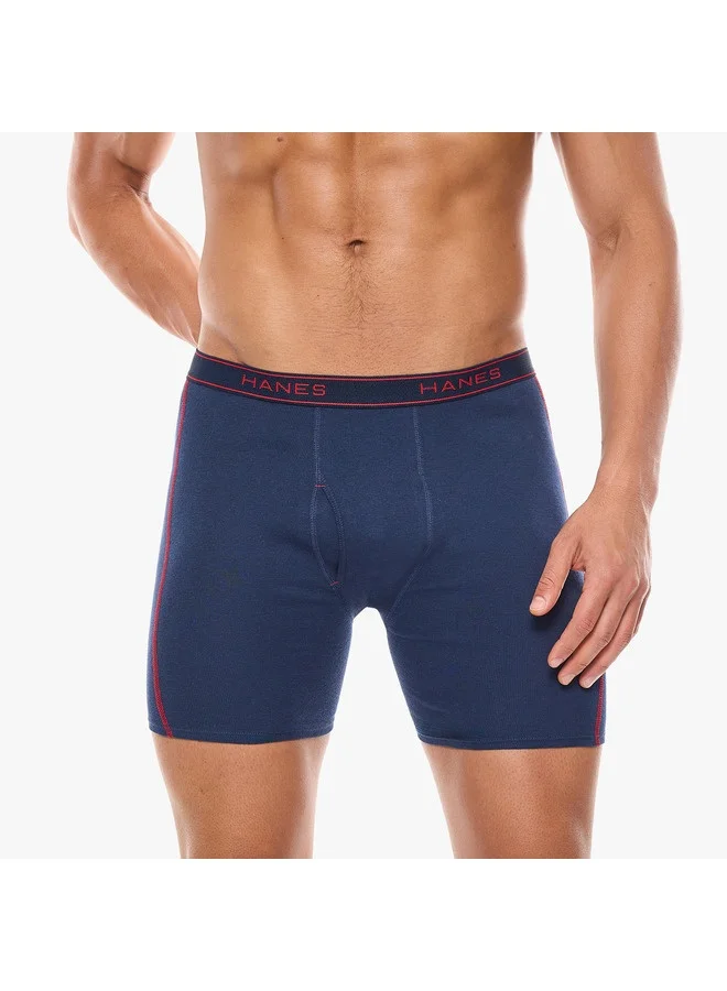 Hanes HANES Boxer Brief Mens Hanes 2396P2-2Pcs Multicolor