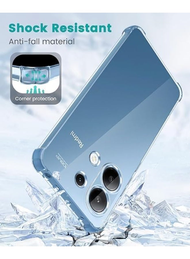 Lion Store Xiaomi Redmi Note 13 4G phone case, transparent and ultra-thin with air-cushioned corners, drop-resistant made of silicone and thermoplastic polyurethane - Image 4