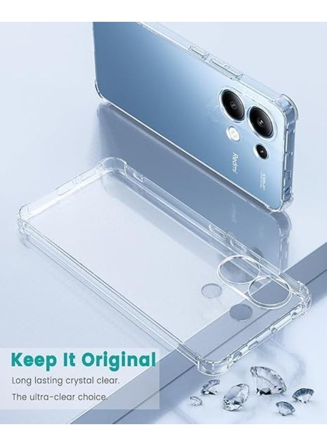 Lion Store Xiaomi Redmi Note 13 4G phone case, transparent and ultra-thin with air-cushioned corners, drop-resistant made of silicone and thermoplastic polyurethane - Image 5