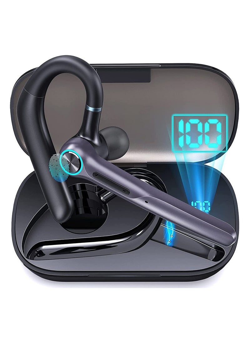 Litus - Bluetooth Headset Wireless, Wireless Headset With Microphone, 15-Hours Talk Time Earbuds, Single Ear Bluetooth 5.2 Headset With Noise Cancelling For iPhone/Android, Bluetooth Headphones Perfect For Business, Office, Running, And Driving - Image 1