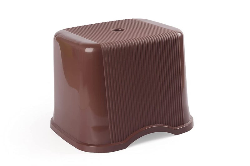 Nayasa Rimmy Strong Plastic Bucket, Mug and Stool Set (3pc Set)| Bathroom Set | (Dark Brown, 18 Liter Bucket, 1.5ltr Mug, a Stool) - Image 5