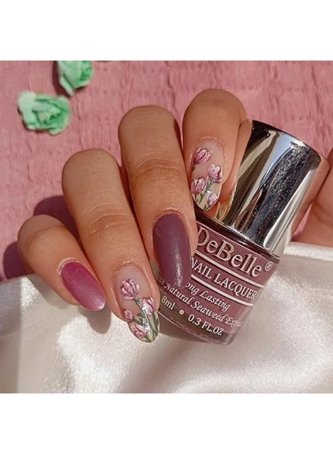 دي بيلي طلاء أظافر جل كريمي من ديبيل، لون ماجستيك موف (موف)، 8 مل - غني بمستخلص الأعشاب البحرية الطبيعية، خالٍ من القسوة على الحيوانات، خالٍ من السموم - Image 3