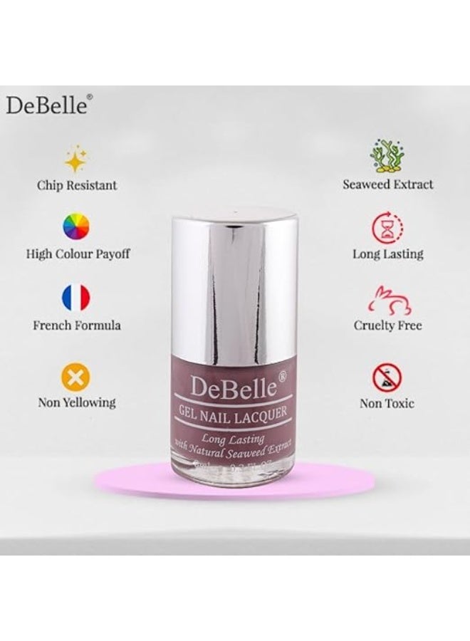 دي بيلي طلاء أظافر جل كريمي من ديبيل، لون ماجستيك موف (موف)، 8 مل - غني بمستخلص الأعشاب البحرية الطبيعية، خالٍ من القسوة على الحيوانات، خالٍ من السموم - Image 4