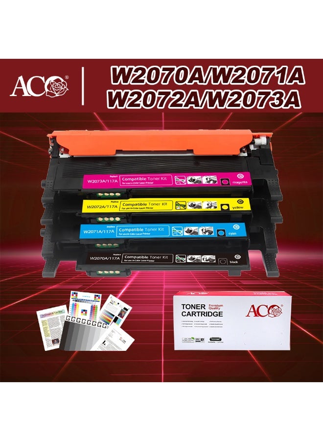 ACO 117A W2070A W2071A W2072A W2073A Toner Compatible For HP Color Laser 150a MFP 178nw 179fnw Printer - Image 1