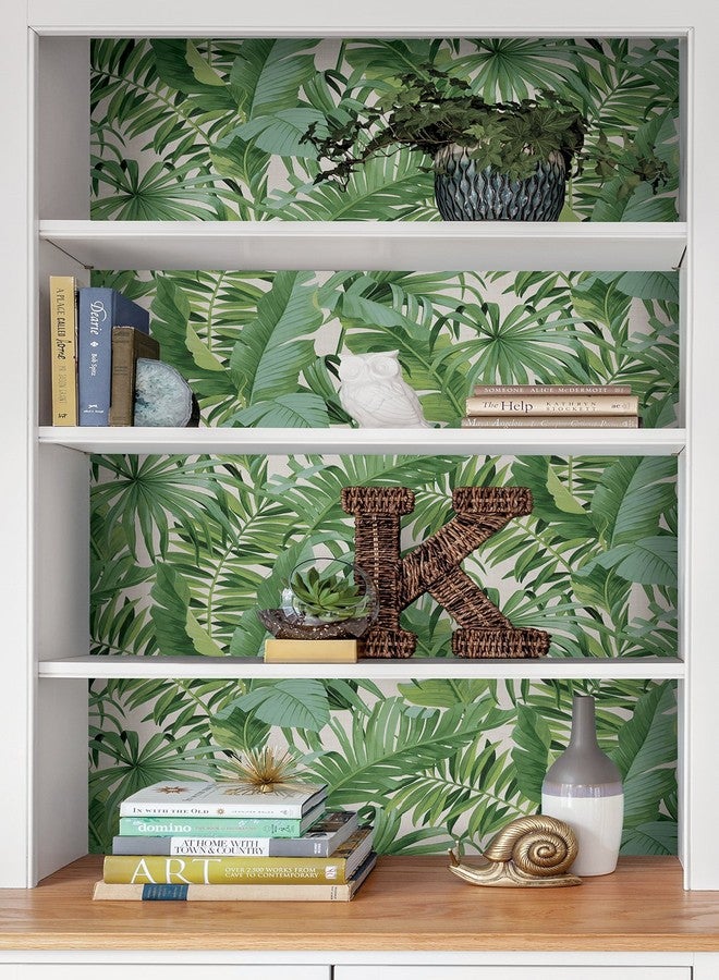 NuWallpaper NU2906 Maui Peel & Stick Wallpaper, Green - Image 5