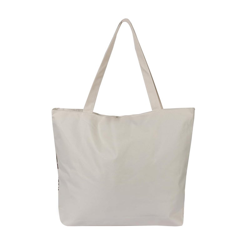 BROGBUS Classics Canvas Tote Bags for Women Girls Canvas Handbag Zipper Large Capacity Shoulder Bag for College Office Use - Image 2
