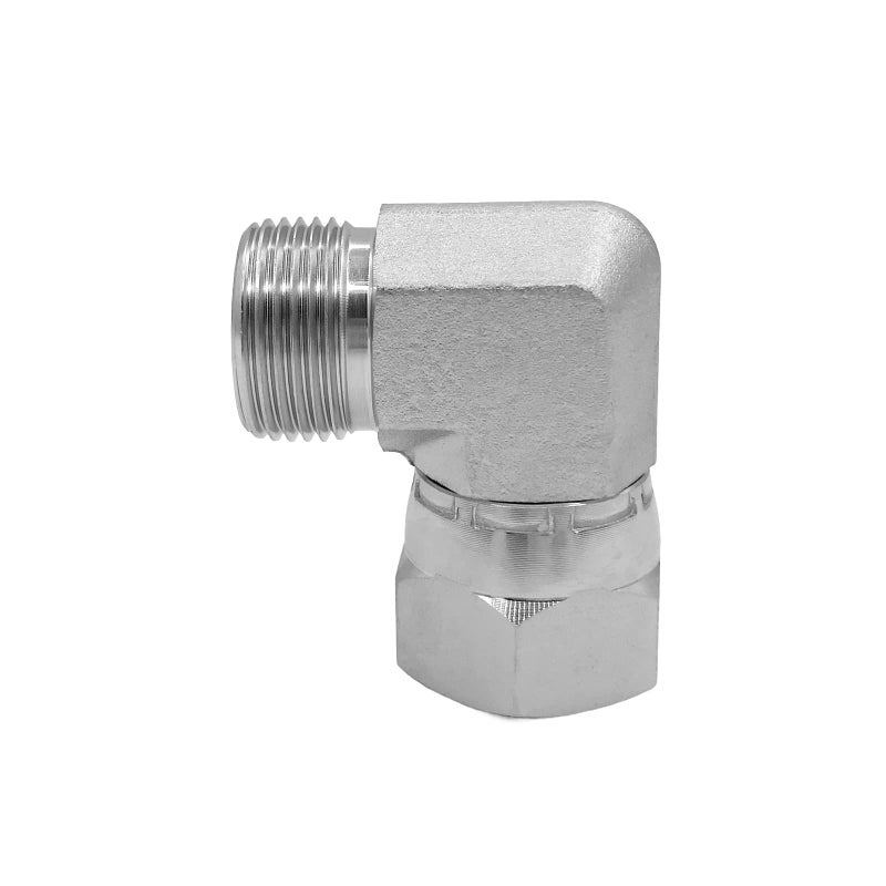 BEITERSTOE FS65001212 Hydraulic Adapter Fitting 34 Male ORing Face Seal131612 NPT 34 Female ORing Face Seal Swivel Nut131612 NPT 90Pipe Joints ElbowCorner Carbon Steel - Image 2