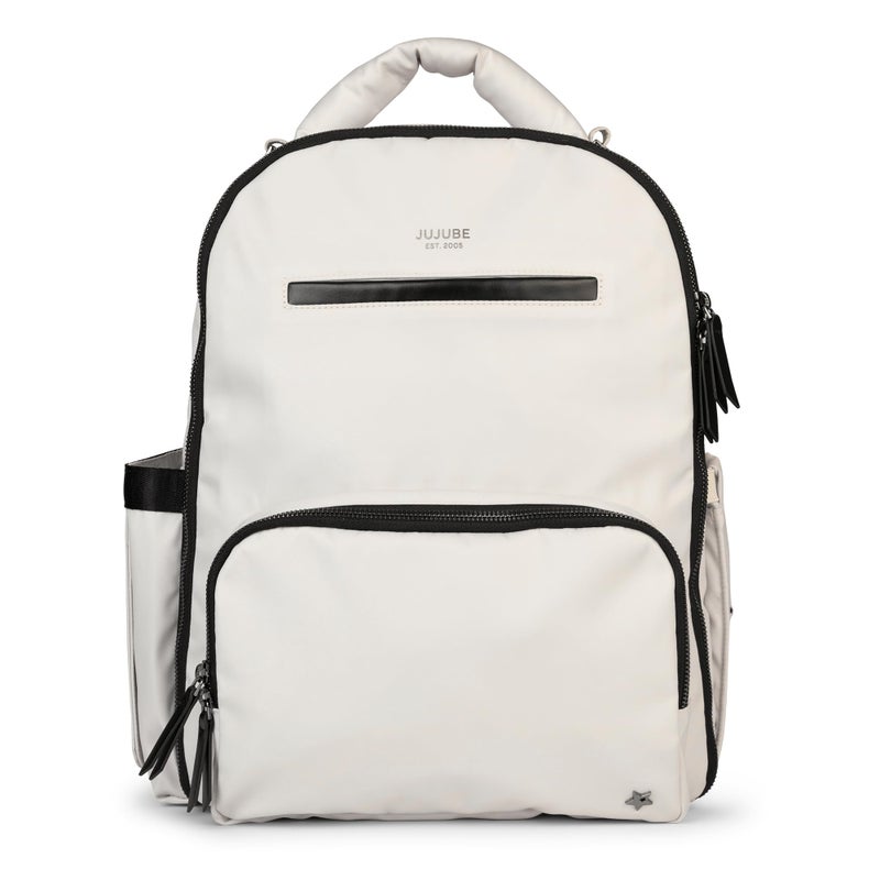 JuJuBe x Witney Carson - New Classic Diaper Bag Backpack with Portable Changing Pad, Stroller Straps, Large Travel Backpack, Carrying Baby Bottles, Wipes, Diapers, Cloud, Mothers Day Gift - Image 3