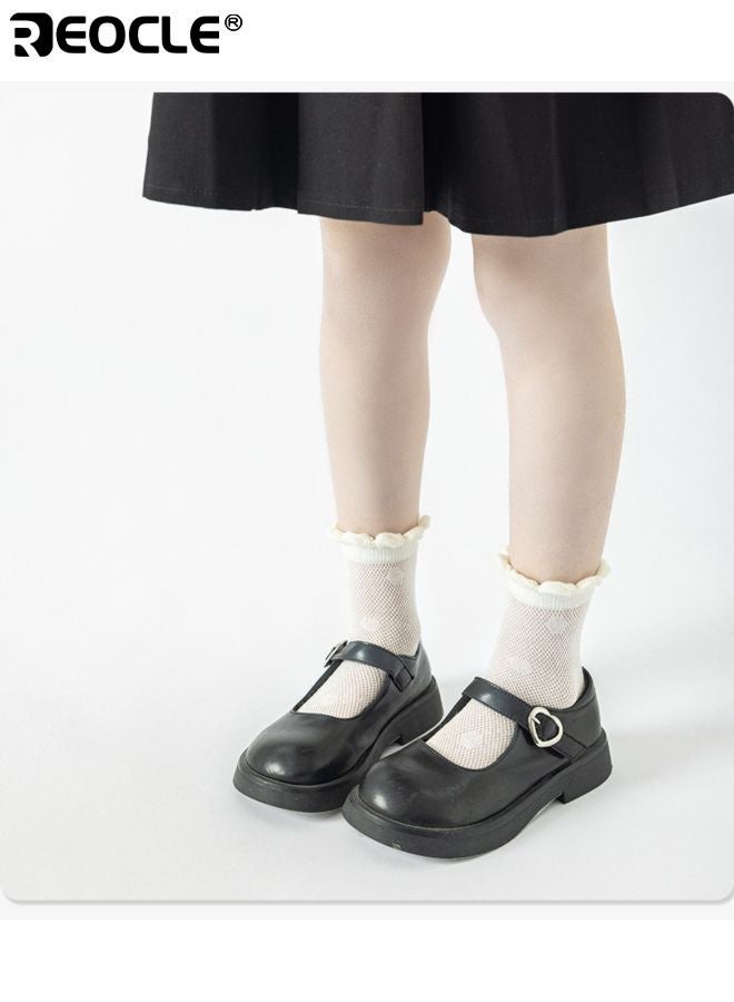 REOCLE 5Pairs Kid's Ankle Socks with Mesh Cotton Blend and Low Cut Design Toddler No Show Ankle Socks with Soft Thin Fabric for Boys Girls Daily Wear - Image 5