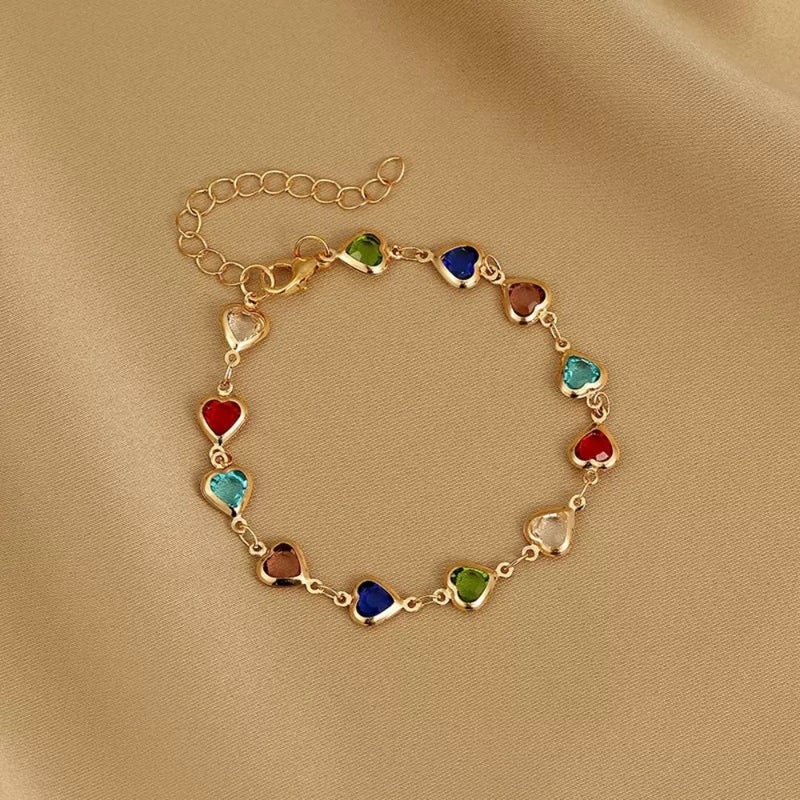 European and American cross-border new hand jewelry foreign trade ins universal love adjustable finger bracelet women dopamine  jewelry - Image 3