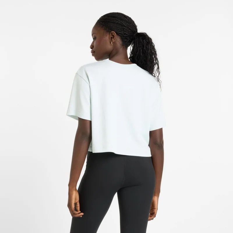 New Balance Clay Ash Heather Women's Novelty Rib T-Shirt for Women | Best Price UAE