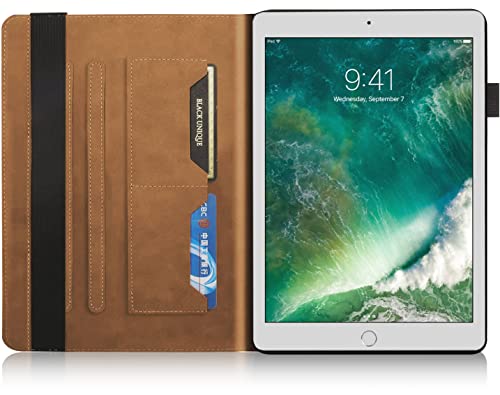 TIPOYOROO Case for iPad 6th/5th Generation 9.7 Inch iPad 2018/2017/iPad Air/iPad Air 2 Cover, Bussiness Premium PU Leather Folio Stand Wallet Case for Apple iPad 9.7 inch Tablets - Brown - Image 3