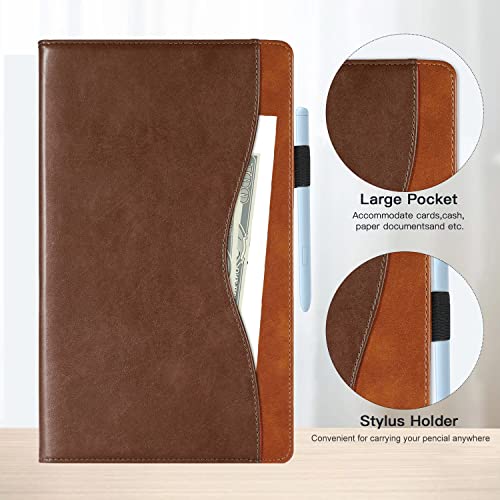 TIPOYOROO Case for iPad 6th/5th Generation 9.7 Inch iPad 2018/2017/iPad Air/iPad Air 2 Cover, Bussiness Premium PU Leather Folio Stand Wallet Case for Apple iPad 9.7 inch Tablets - Brown - Image 5