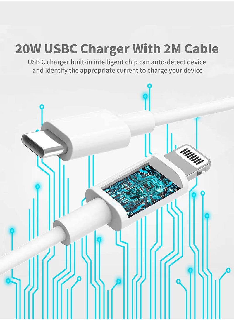 LEOKOR Apple Certified PD Fast Charger for iPhone 20W, 1M Type C Wall Charger Plug Adapter USB-C to Lightning Cable 14 13 12 11 Pro Mini XS XR  - Image 3