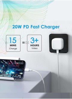 LEOKOR Apple Certified PD Fast Charger for iPhone 20W, 1M Type C Wall Charger Plug Adapter USB-C to Lightning Cable 14 13 12 11 Pro Mini XS XR  - Image 4