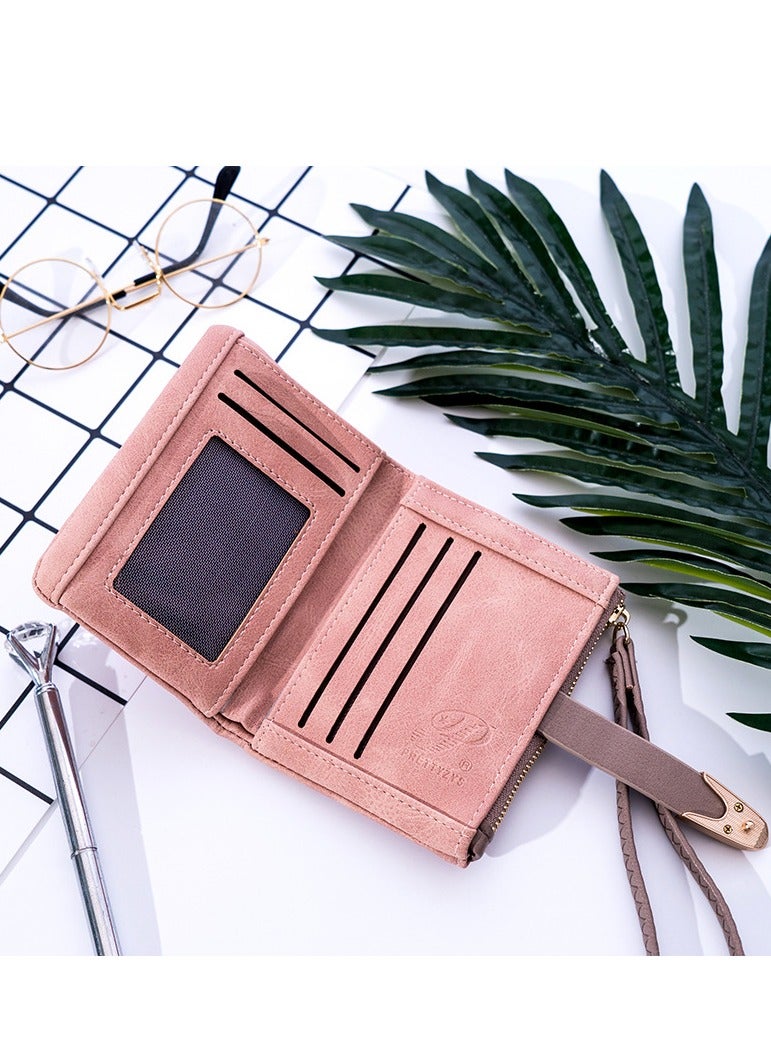SYOSI Wallets for Women Rfid Small Compact Bifold short Wallet,Ladies Wristlet Zipper Coin Purse - Image 2